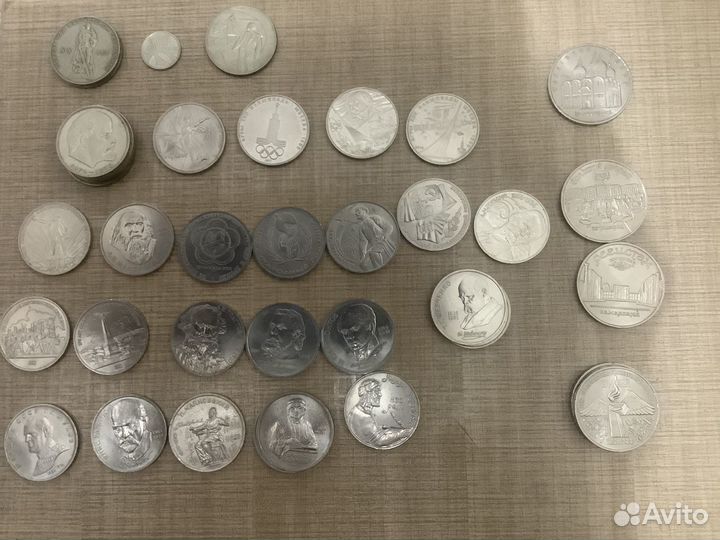 Юбилейные монеты, рубли СССР продажа, покупка