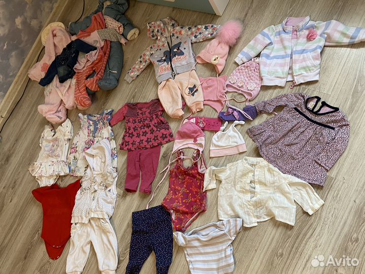 Вещи пакетом на девочку от 3 до 6 мес)