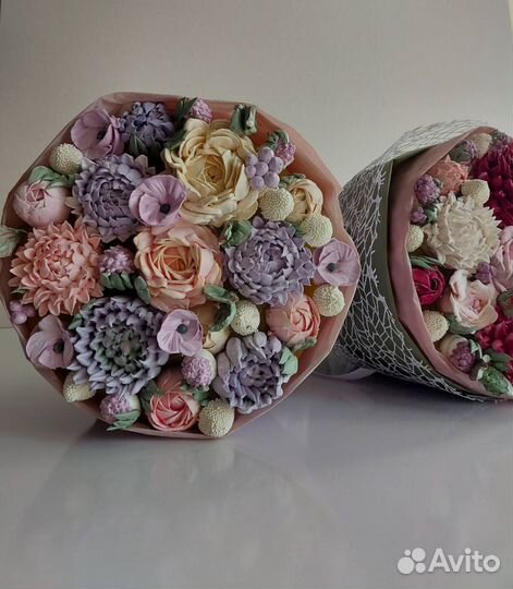 Букеты из зефира ручной работы