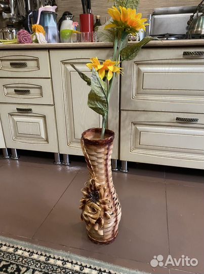 Ваза плетенная