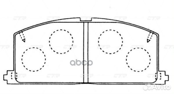 Колодки CTR GK1120 (CKT-107) GK1120 CTR