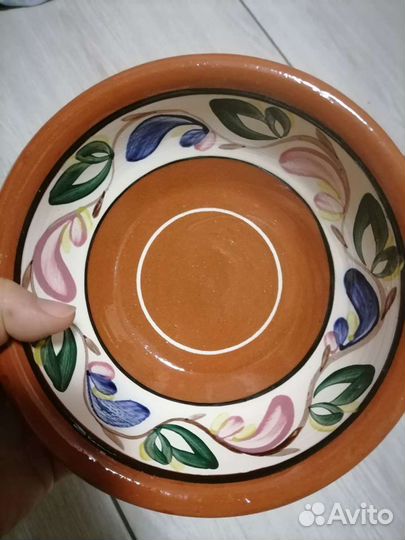 Тарелка глиняная времен СССР