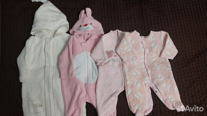 Одежда пакетом для девочки 0-3 мес