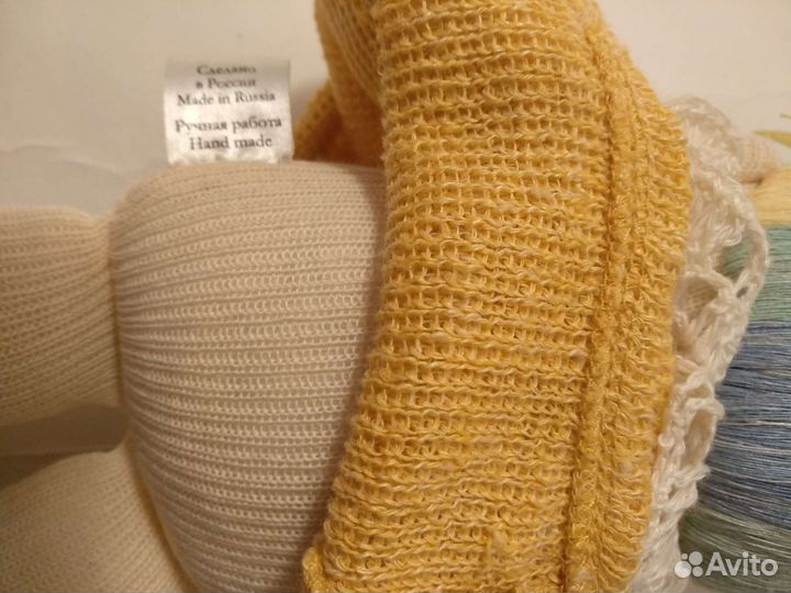 Игрушка ручной работы-Куколка из Льна