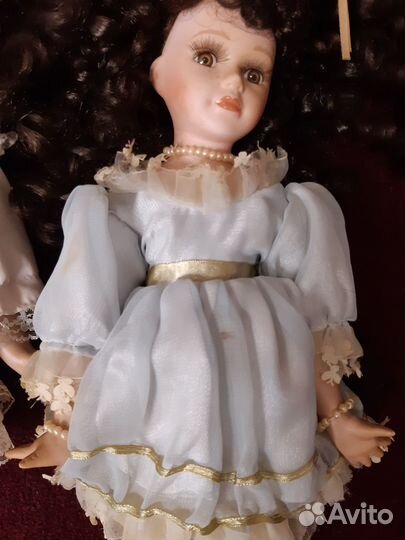 Куклы фарфоровые 3шт. - 21см+2х30см