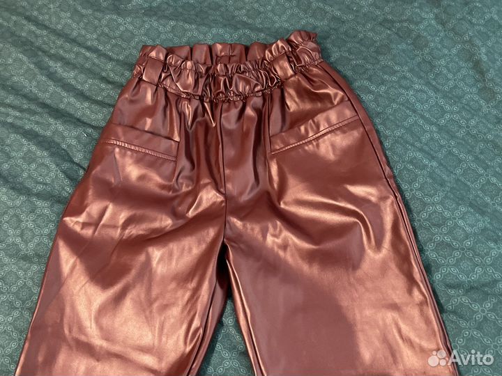 Брюки кожаные 40р