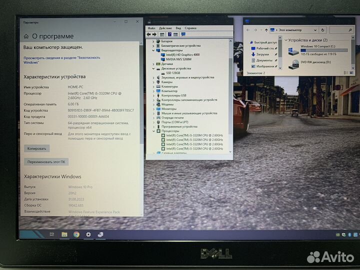 Мощный ноутбук Dell i5/6gb/ssd/14дюймов