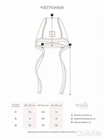Шапочка чепчик mjolk Овечки 44-50