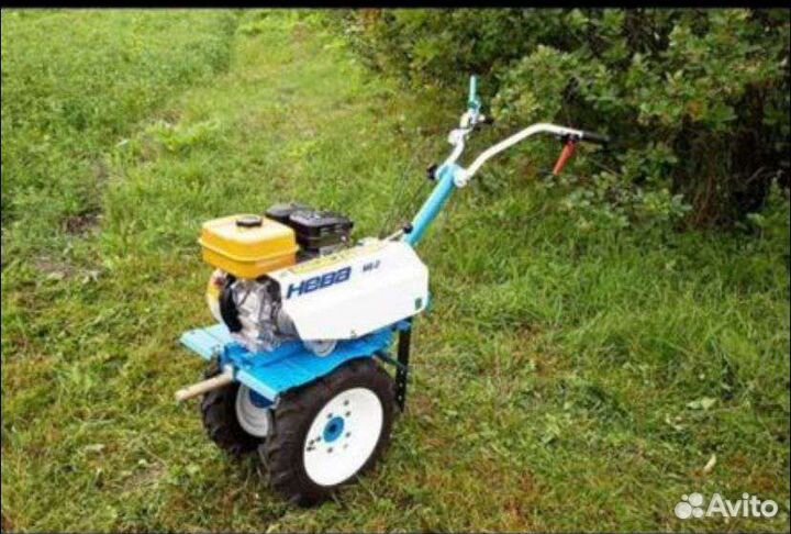 Вспашка земли мотоблоком