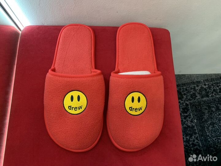 Тапочки drew house mascot slippers red оригинал