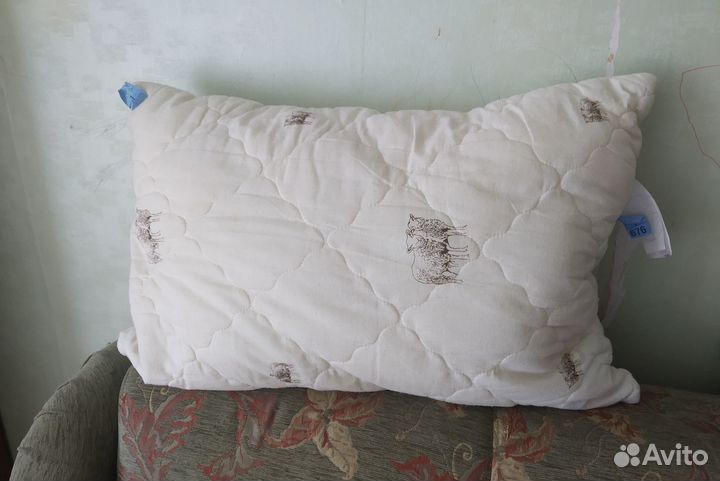 Подушка 50*70 см овечья шерсть