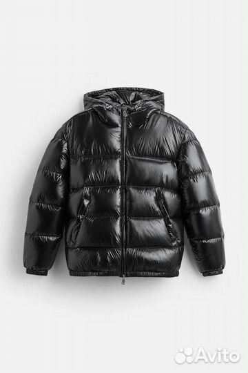 Пуховик Zara moncler puffer jacket с коробкой