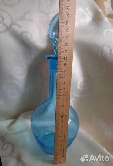 Винтажный графин купоросное стекло