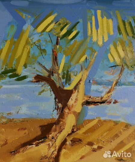 Картина маслом на холсте пейзаж для интерьера