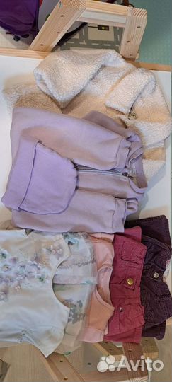 Вещи на девочку 80р.пакетом
