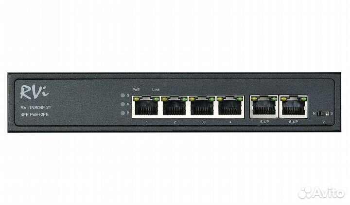 RVi-1NS04F-2T Коммутатор с питанием по PoE