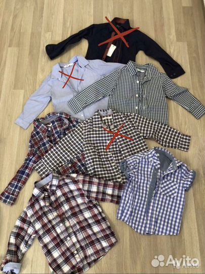 Рубашка H&M, Sfera, Bogi 98-104-110