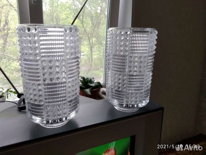 Плафоны для люстры богемское стекло 4 шт