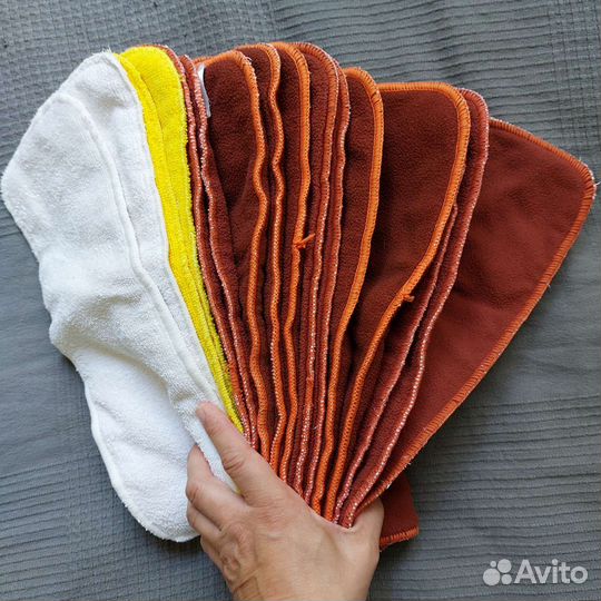 Многоразовые подгузники с вкладышами
