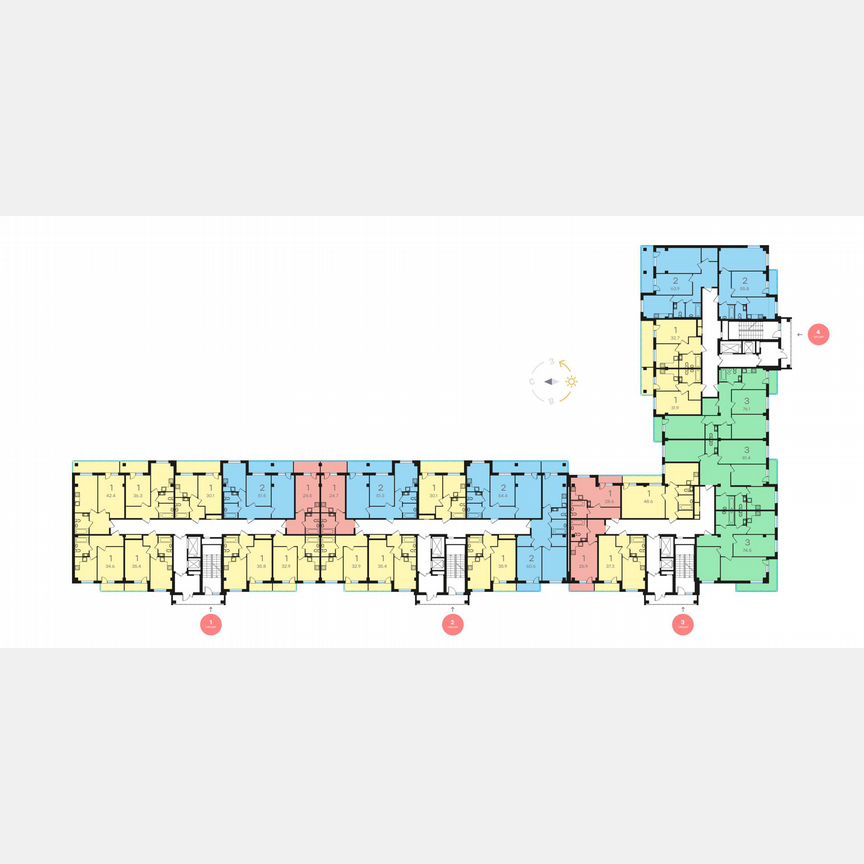 1-к. квартира, 38,6 м², 7/15 эт.