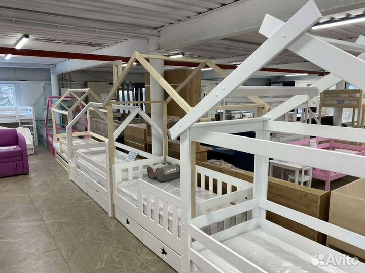 Кровать домик в наличии огромный выбор