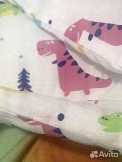 Комплект в коляску подушка матрас одеяло