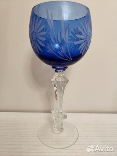 Фужеры цветной хрусталь