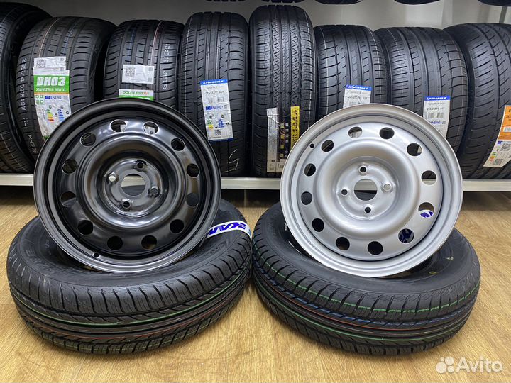 Штампованные диски R15 Solaris Rio тзск