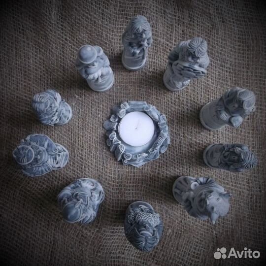 Чуры славянских богов кумиры пантеон набор+костер