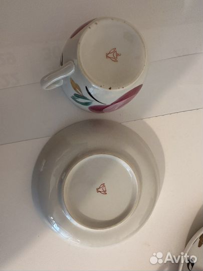 Сервиз чайный Агашки розы СССР