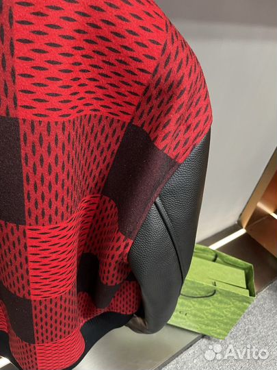 Бомбер Louis Vuitton кашемир/кожа