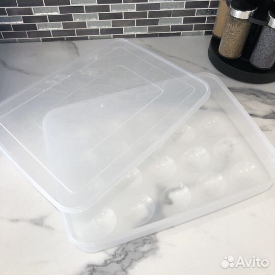 Контейнер с крышкой для яиц, для холодильника