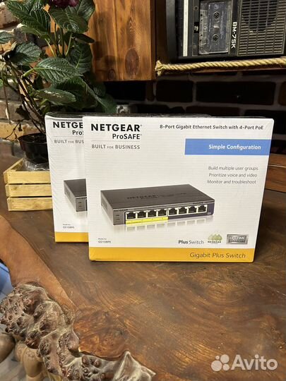 Коммутатор Netgear Gs108pe, новый