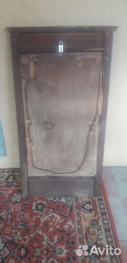 Зеркало настенное старинное дубовое