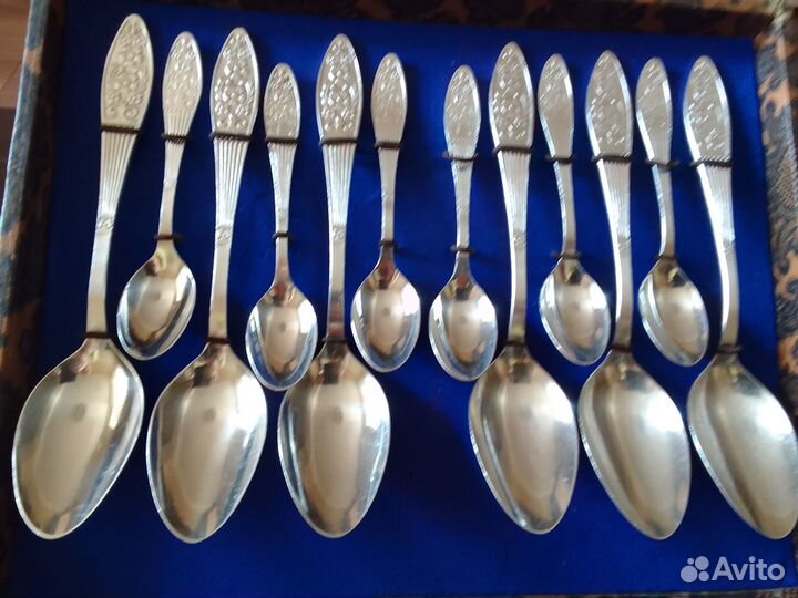 Набор столовых приборов мельхиор СССР