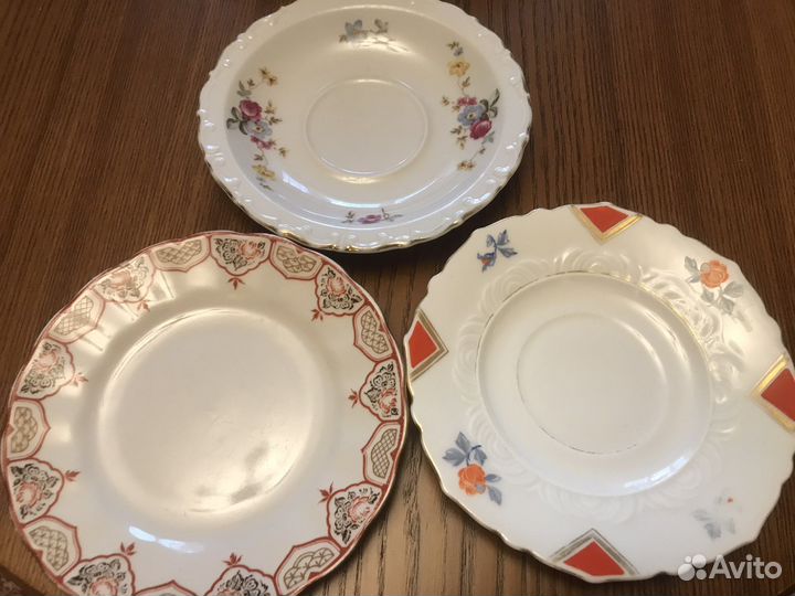 Блюдца винтаж лфз Kahla Volkstedt