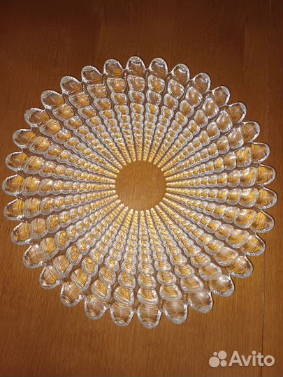 Блюдо Солнце,закалён.стекло,для фруктов и сладости