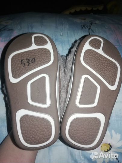 Тапочки меховые новые детские