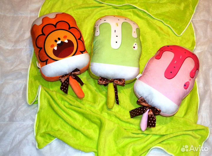 Подушка игрушка с пледом 3 в 1