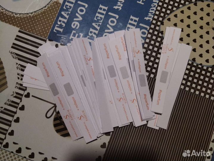 Блоттеры, тестеры для духов