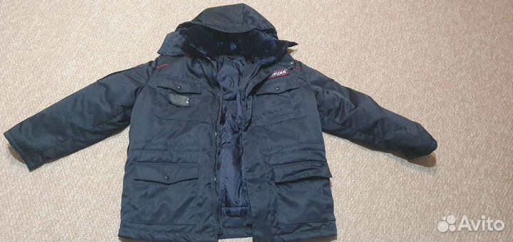 Новый 56-58 Зимний бушлат полиции и ватники