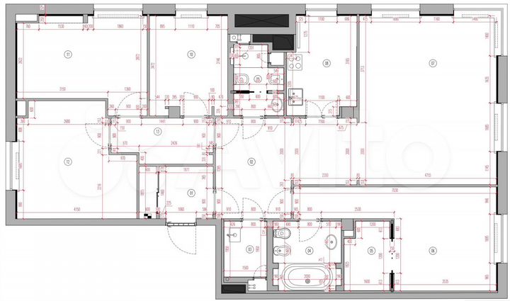 4-к. квартира, 135,2 м², 5/7 эт.