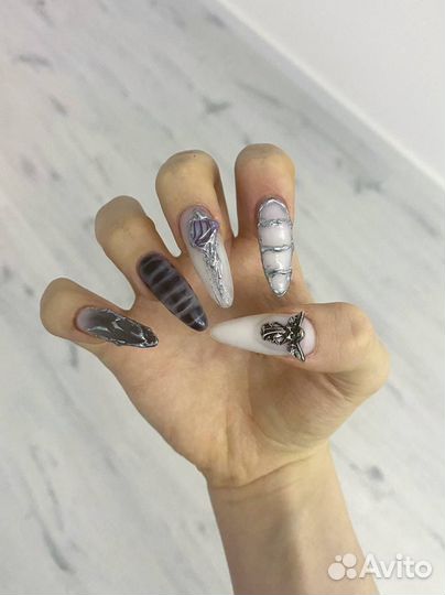 Маникюр, наращивание ногтей, крейзи нейлс