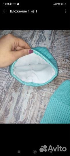 Комплект шапка+снуд новый