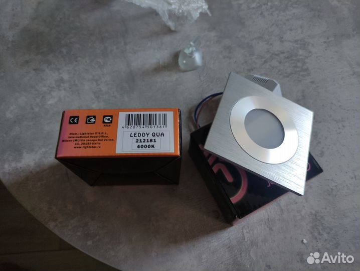 Встраиваемый спот Lightstar leddy Quad, новый