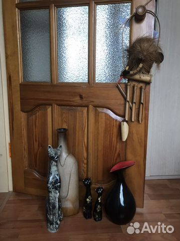 Статуэтка вазы сувенир кошка керамика