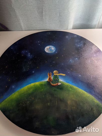 Картина маслом на холсте Маленький принц карт