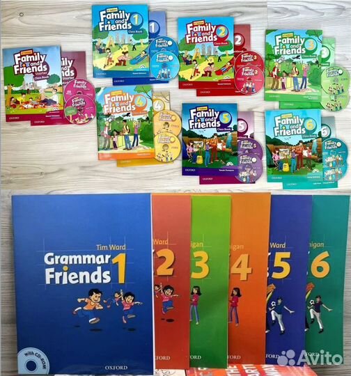 Family and friends 1,2,3,4,5,6 + Grammar Friends