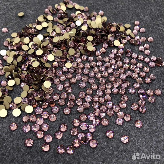 Стразы стеклянные CrystalClear Jet AB упаковка 144