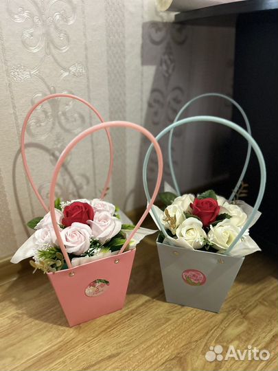 Декоративное мыло букет из роз/мыльные цветы